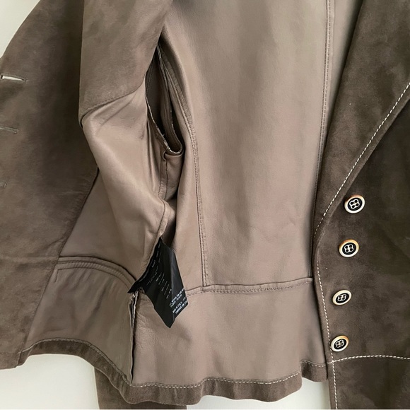 Vintage Prada Suede Blazer Jacket - Picture 4 of 7